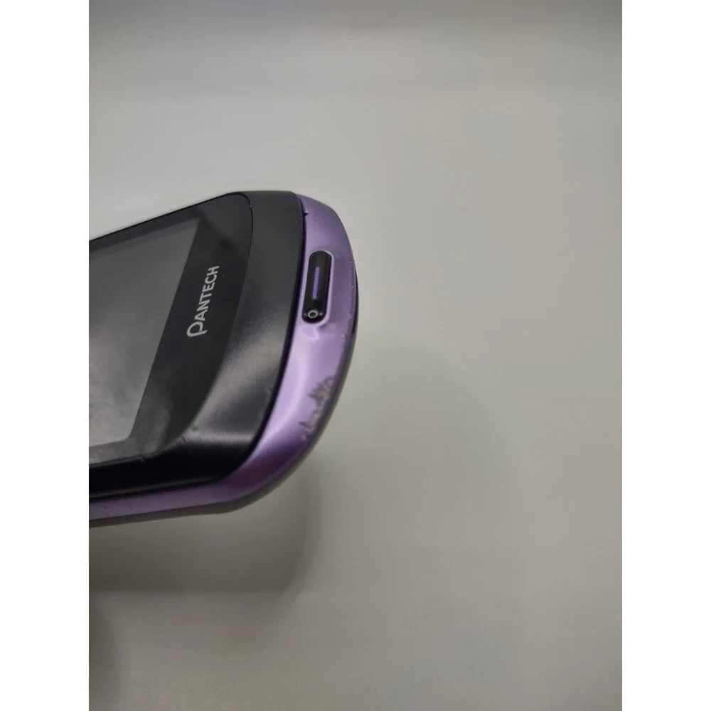 Pantech Swift P6020 Touch QWERTY Slide Purple Phone AT&T Lavender Frost